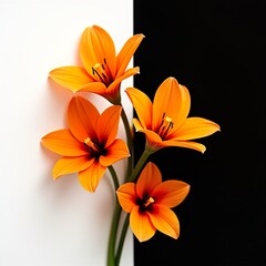 Obraz premium Neon Blooms Background