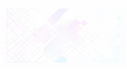 Fading Digital Blueprint: A High-Key Abstract Geometric Pastel Grid