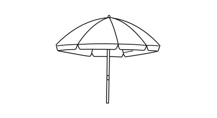 Sun umbrella providing essential shade for outdoor relaxation and protection during bright sunny days