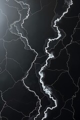 Black Marble Lightning Vein