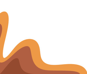vector illustration of an orange background with waves