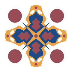 Colorful ornamental design. Vector