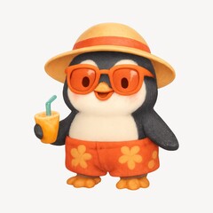 Adorable penguin summer vibes