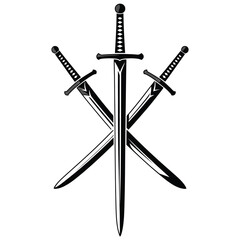 two crossed swords