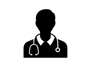 Doctor stethoscope ,medical device flat icon