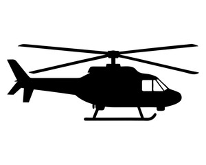 helicopter  black silhouette vector ,copter   icon