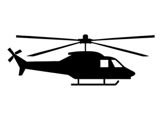 helicopter  black silhouette vector ,copter   icon