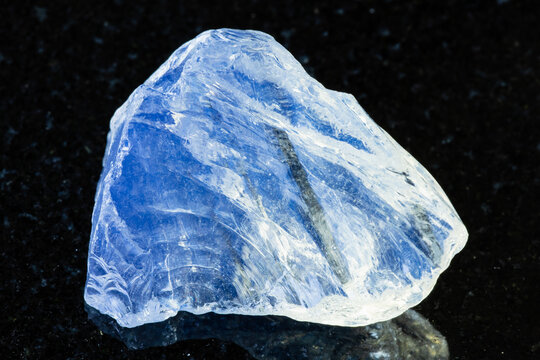 sample of raw molybdenum glass on black