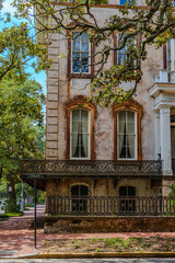 old house in the city, savannah, Georgia 