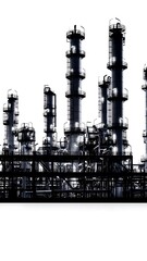 Obraz premium Industrial complex illustration