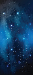 Space galaxy background with many stars. Space infinity with milky way starlight glow astronomical vector background	