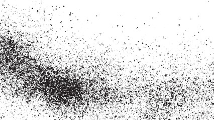 Subtle halftone vector texture overlay for abstract background design. Monochrome halftone texture overlay with abstract splattered effect.  