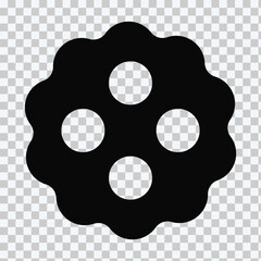 Apollo Dots in Circle Medium icons transparent background & Virus cell. Round icons with color gradients
