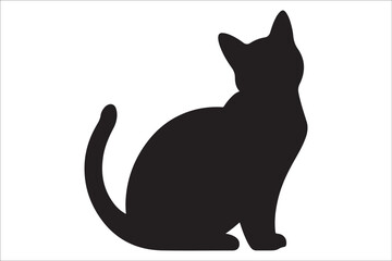 Midnight Whiskers: A Cat Silhouette Tale