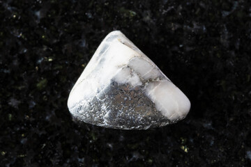 sample of polished skutterudite mineral on black