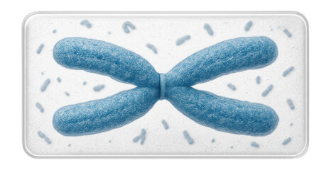 Chromosome squash preparation displaying a Robertsonian translocation involving chromosomes 13 and 14