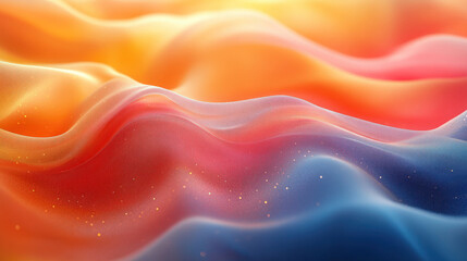 Obraz premium Abstract colorful wavy shapes