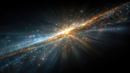 Cosmic explosion, swirling nebula