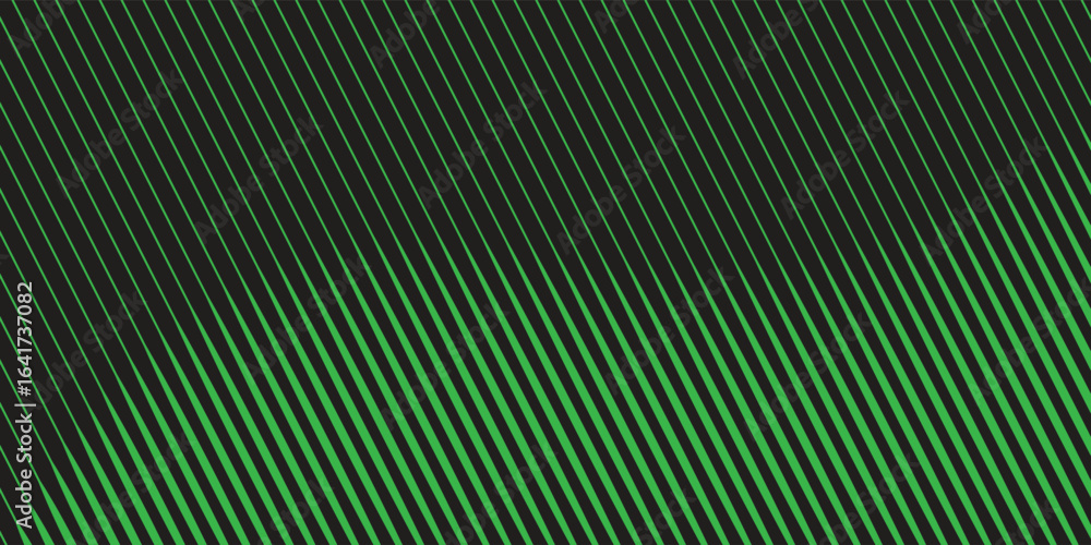Poster green dynamic diagonal parallel slanted lines abstract geometric pattern.