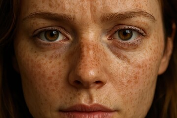 Fototapeta premium The Dichotomy of Skin Tones and Eyes