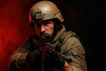 Obraz premium A Soldier's Resolve