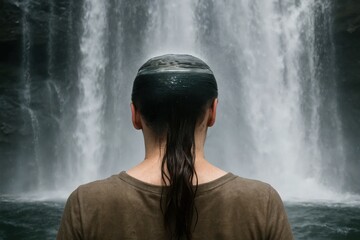 Obraz premium A Moment of Reflection in Nature's Fury