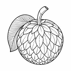 vector illustration of an african breadfruit