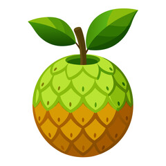 vector illustration of an african-breadfruit