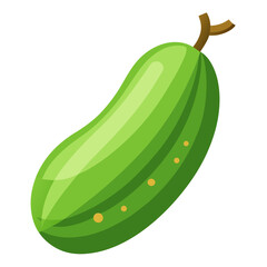 african cucumber on a white background