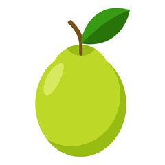 guava isolated on white background