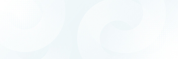 Modern abstract background. Glossy white gradient circle lines. Minimal geometric pattern. Simple graphic elements. Futuristic concept. Suitable for cover, poster, banner, brochure, eps10.