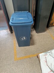 Waste bin in the warehouse 