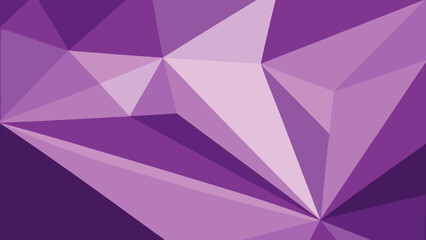 Obraz premium Abstract Geometric Crystal Shards in Shades of Purple violet lavender