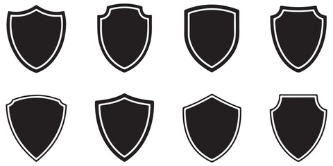 sheilds icon silhouttes