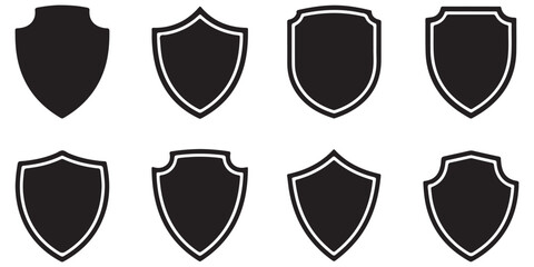 sheilds icon silhouttes
