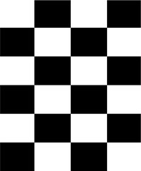 Black and White Chessboard Pattern