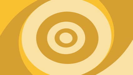 Golden Yellow Abstract Concentric Circles Background pattern