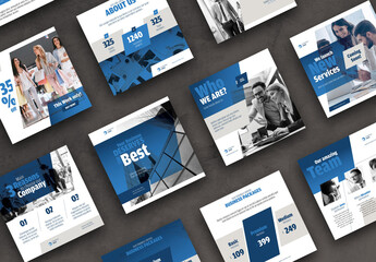 Business Consulting Social Media Post Layout Template