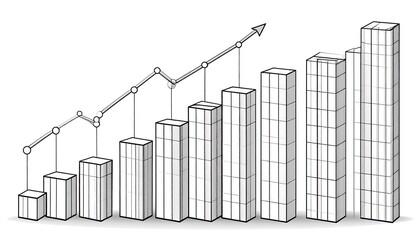 Graphic of increasing bar chart