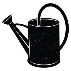 Florist element isolated watering can on white background 