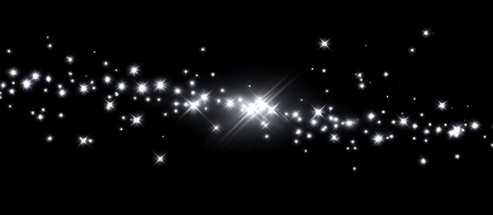 Fototapeta premium Sparkling star cluster in deep space.