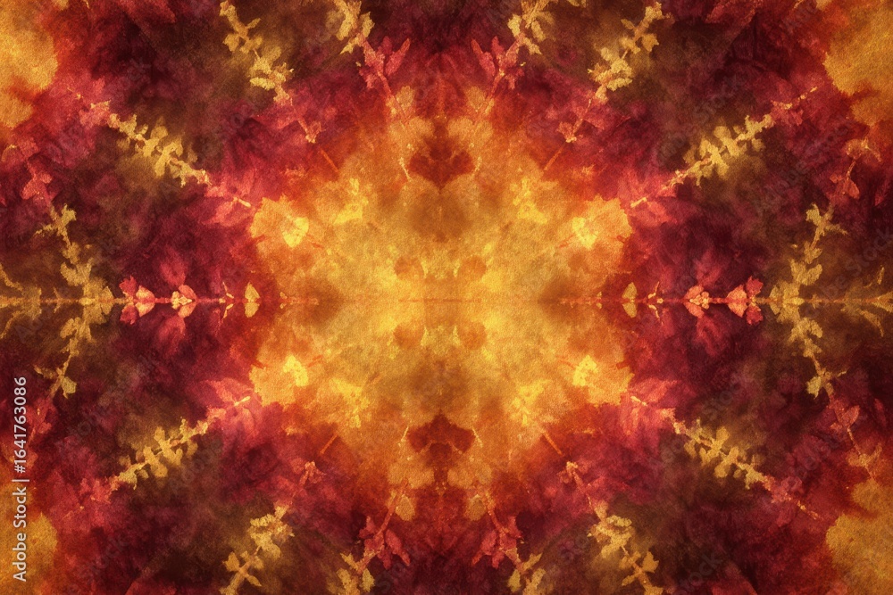 Aufkleber vibrant abstract patterns in warm tones create a mesmerizing visual experience for art enthusiasts a