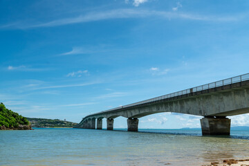 Point de vue du pont Kouri, Okinawa