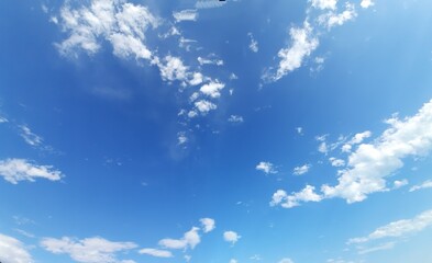 blue sky and clouds