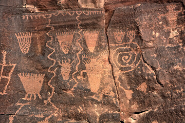 Historic Rock Art at Rosy Canyon, Near Cane Beds, Arizona