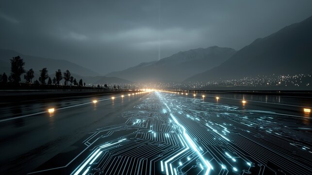 A 3d hologram of data symbolizing an AI agent and AGI technology using agentic superintelligence in the future for autonomy and the growth of ASI during the singularity