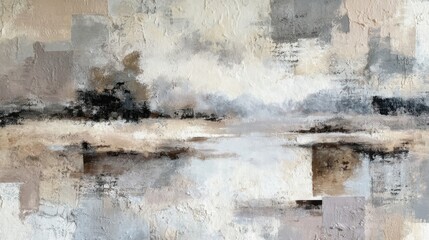 Obraz premium abstract textured landscape painting