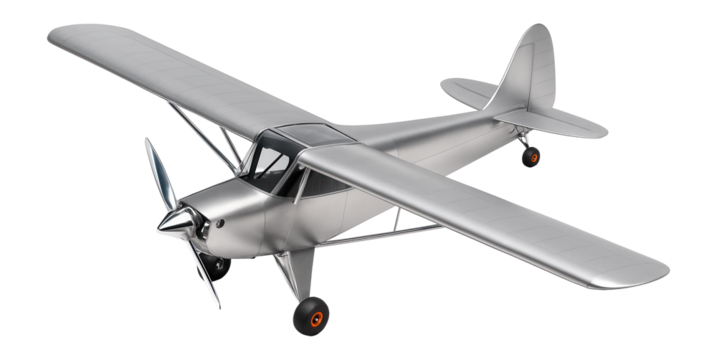 Single-prop trainer with high aspect ratio wings and tailwheel configuration