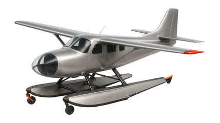 Seaplane with a glass nose for observation and retractable undercarriage