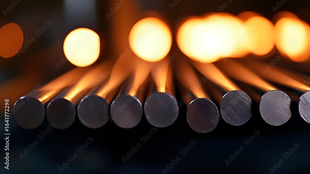 Poster unlit wooden matches arranged in row with warm glowing bokeh lights in background creating atmospher